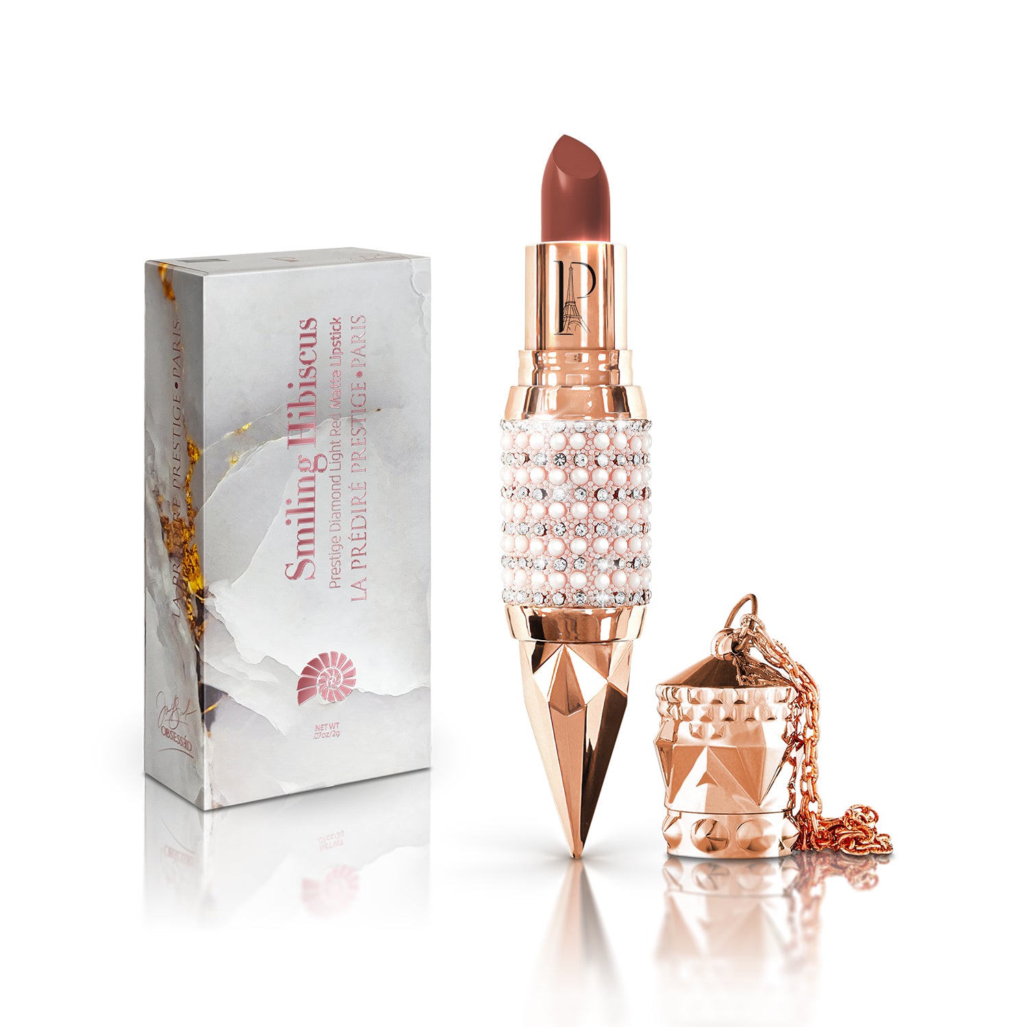 Smiling Hibiscus Prestige Diamond Matte Lipstick – La