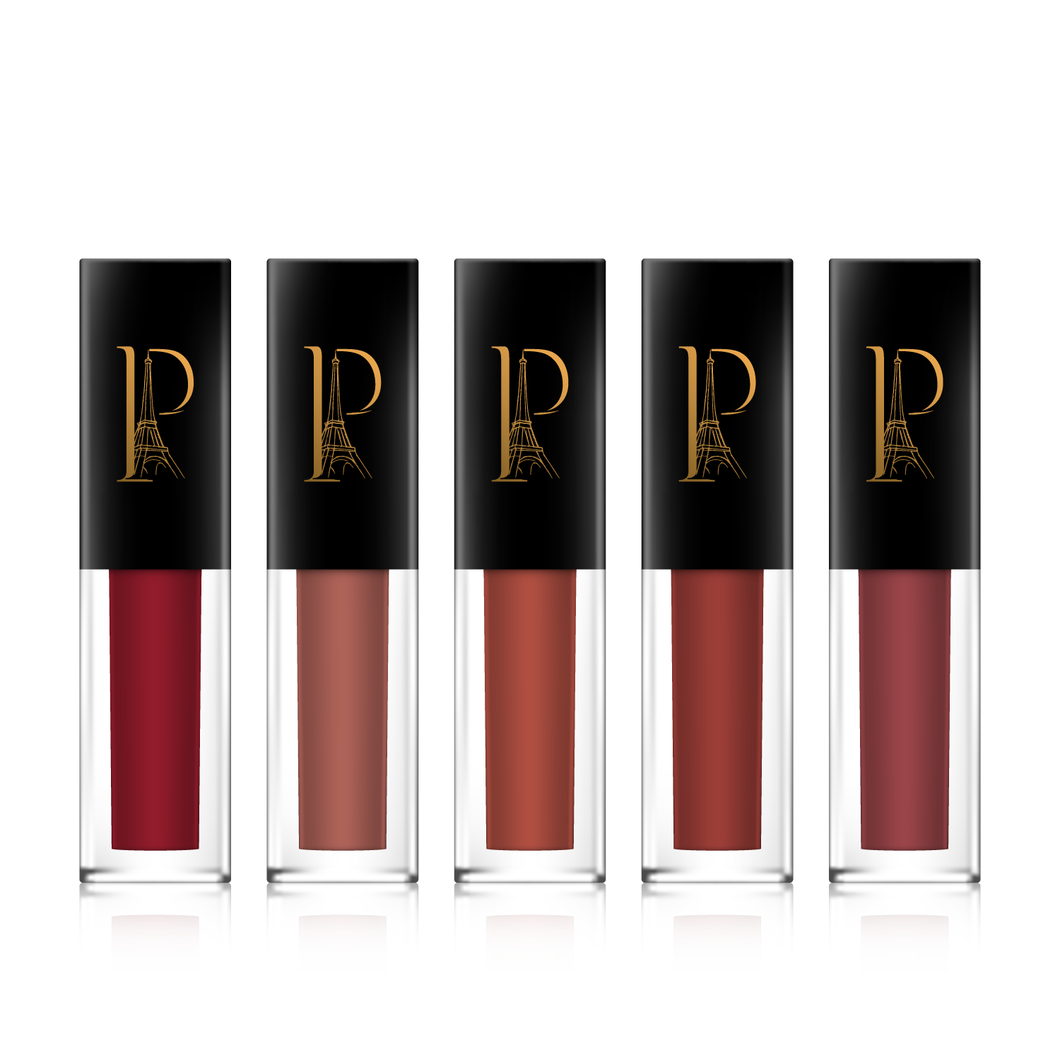 PREDIRE PARIS 5-Piece Paris Liquid Touch Prestige Matte Lipstick