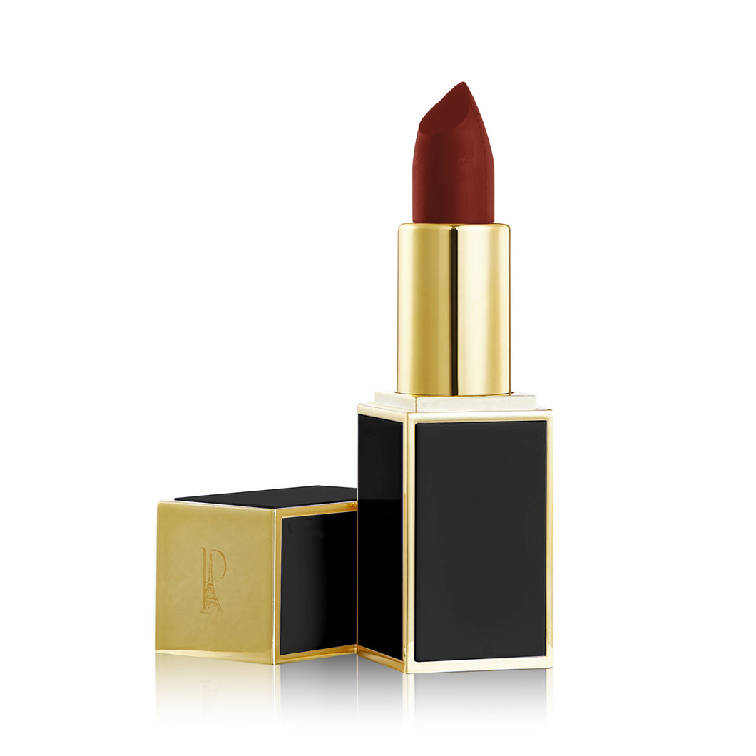 French Blossom Prestige Dark Red Shiny Lipstick